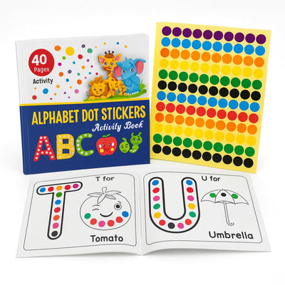 Dot Stickers for Kids Activity Book for 2-6 Year Old – 1600+ Colorful Dot Stickers & 40 Page Book